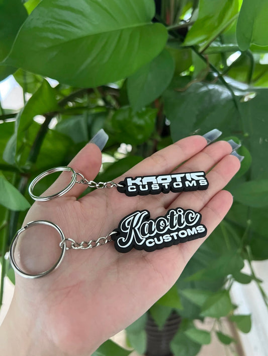 KAOTIC CUSTOMS 3D RUBBER KEY TAGS