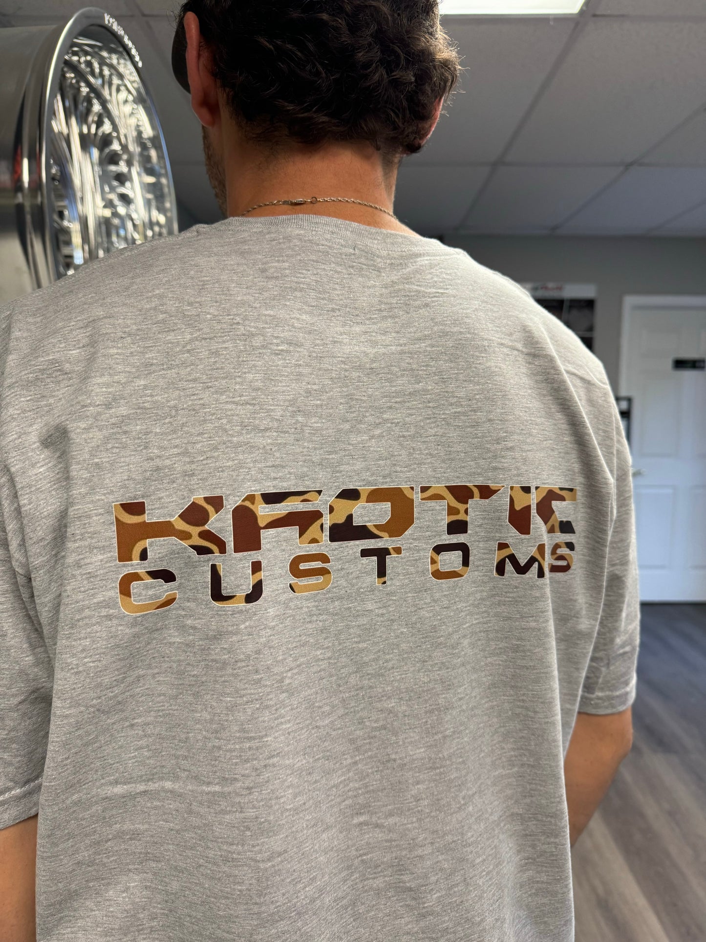 GREY & DUCK CAMO KAOTIC CUSTOMS T-SHIRT