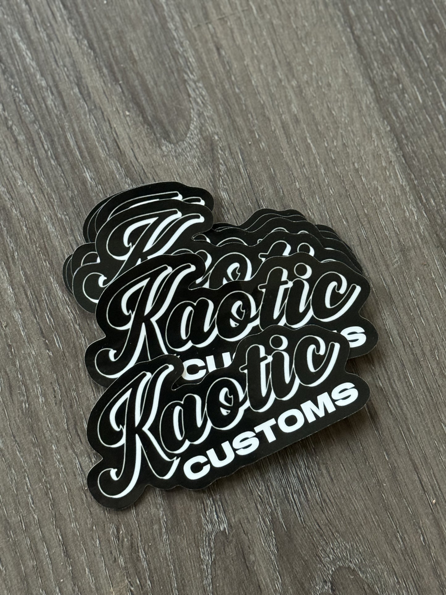 KAOTIC CUSTOMS LOGO DIE CUT STICKER